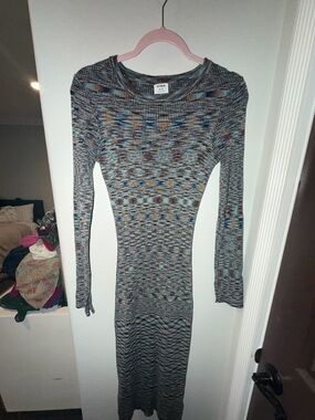 Cotton On | Dresses | Cotton On Maroon Maeve Purple Long Sleeve Ribbed Knit  Long Midi Dress | Poshmark